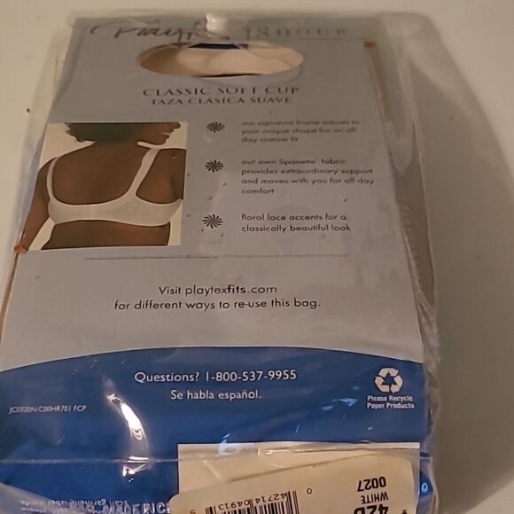 Playtex White Classic Support Bra - Picture 2 of 8